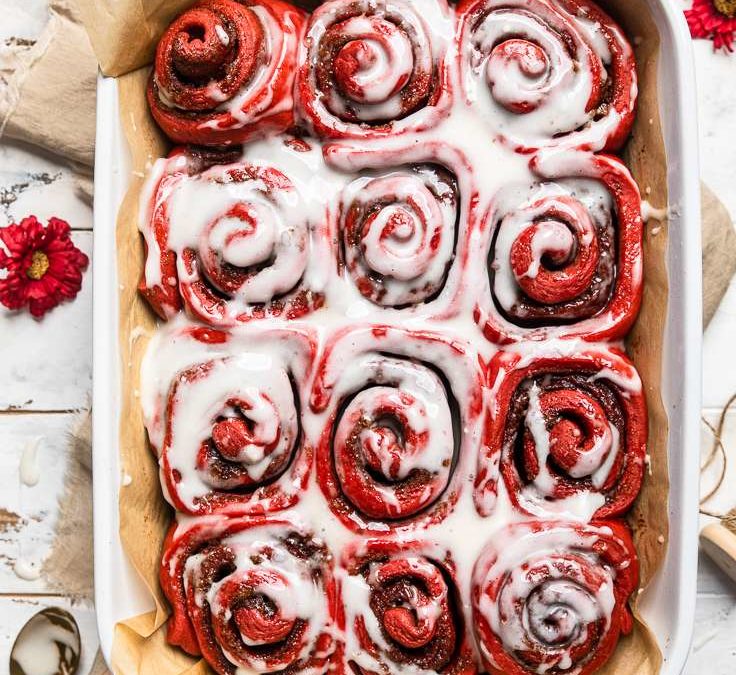 Red velvet kanelsnurrer